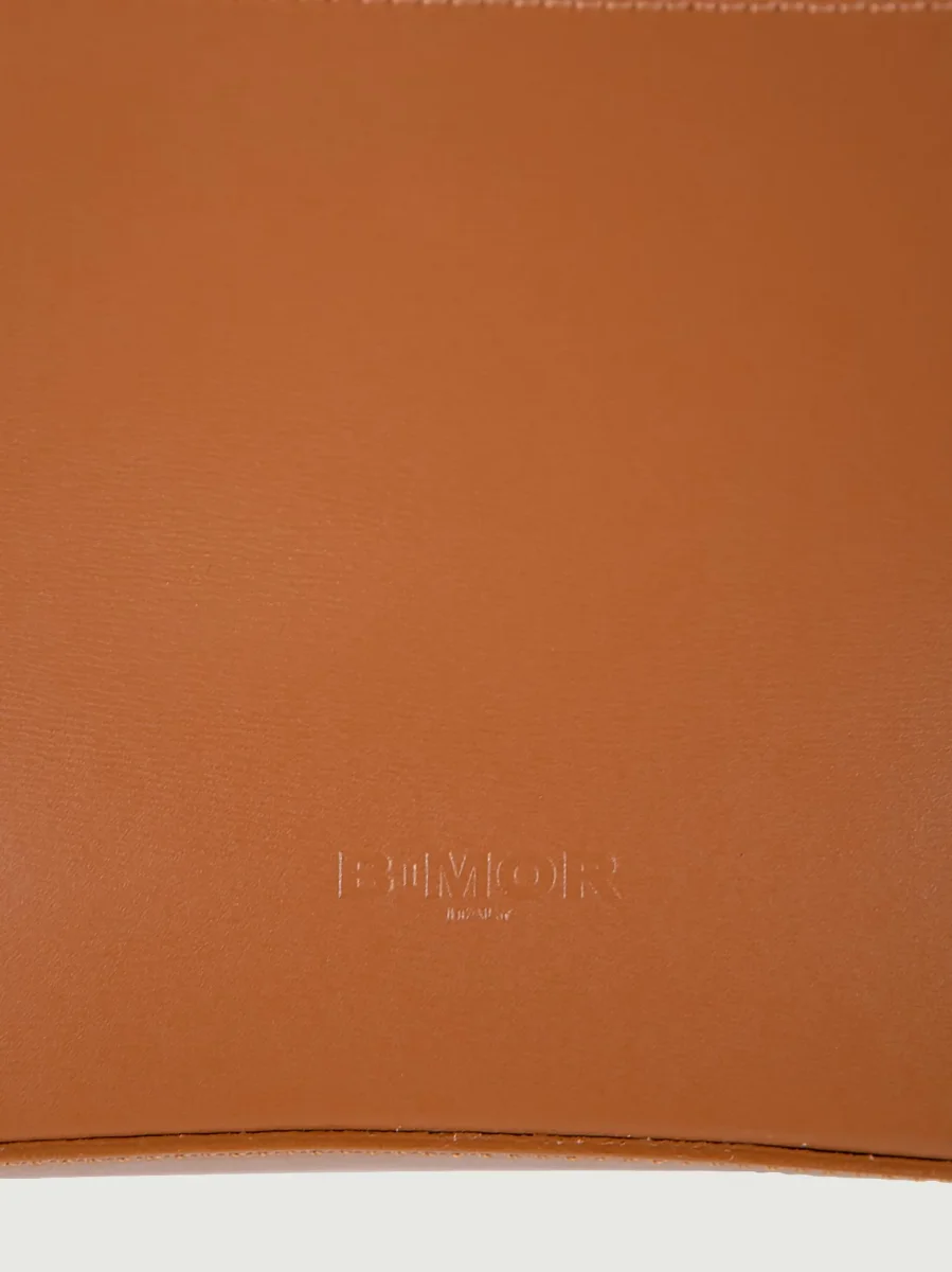 BORSA A SPALLA SEVENTY IN PELLE CUOIO - immagine 5