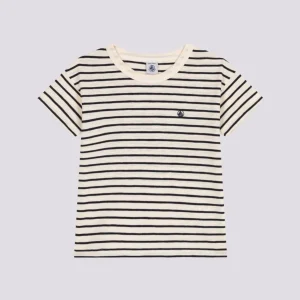 T-SHIRT RIGATA IN JERSEY FIAMMATO BAMBINO