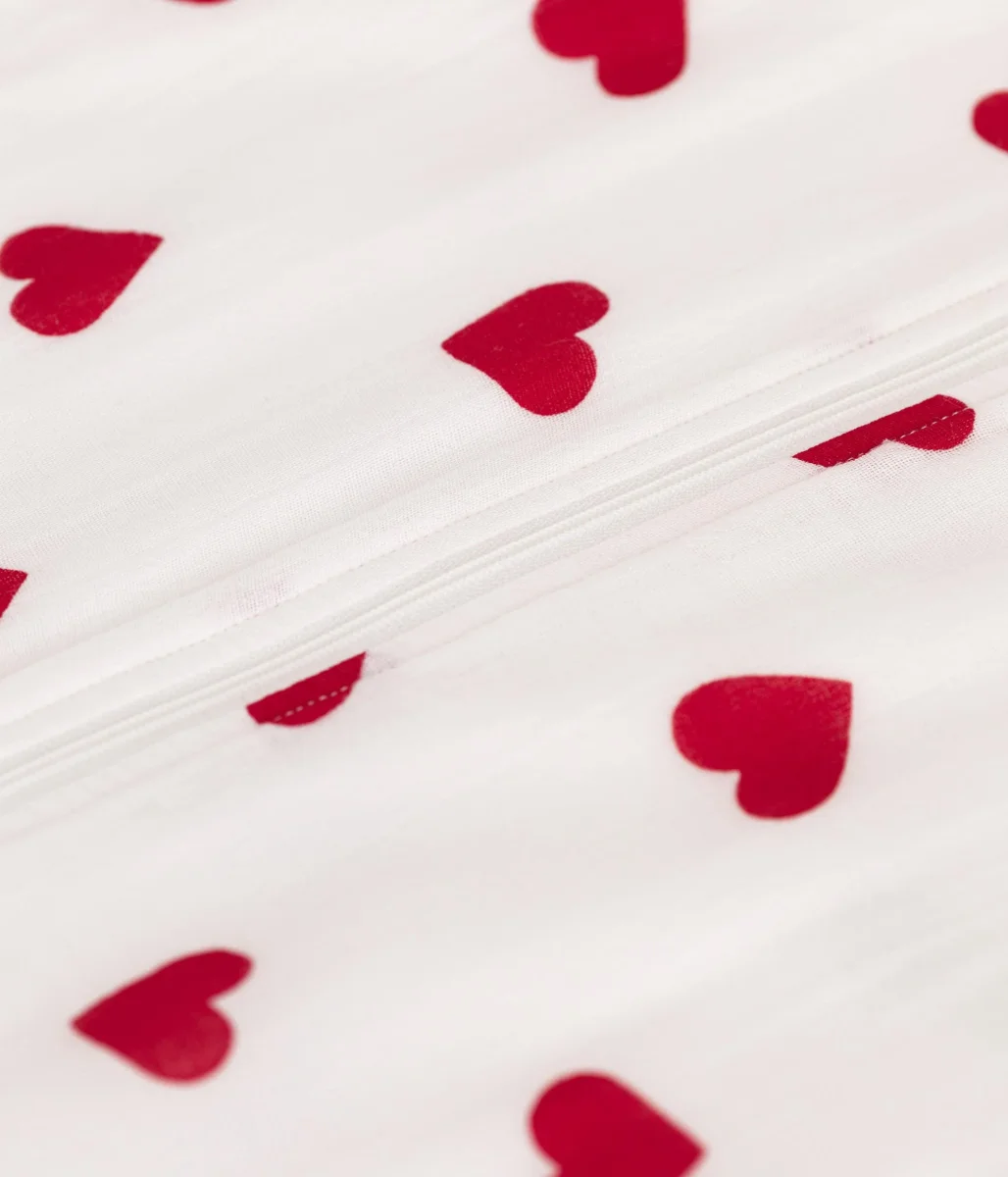 SACCO NANNA BEBÈ IN COTONE FANTASIA CUORI - immagine 3