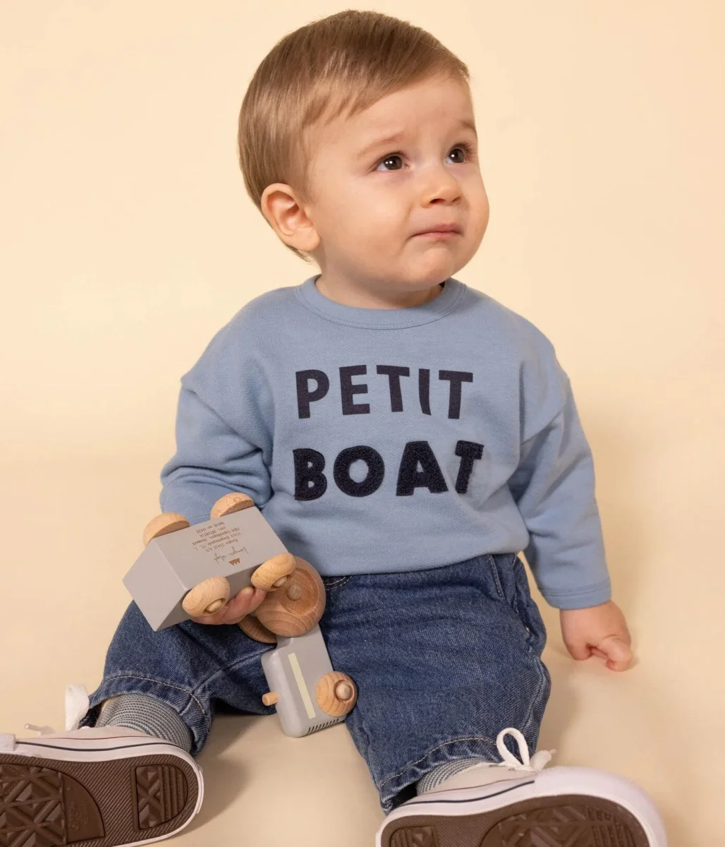 FELPA PETIT BOAT AZZURRA - immagine 3
