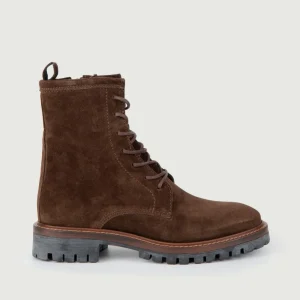 ANFIBIO IN PELLE SCAMOSCIATA MARRONE