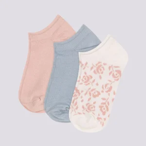 3 PAIA DI CALZINI BAMBINO IN COTONE A FIORI