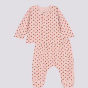 COMPLETO IN TUBIQUE CON STAMPA A FIORI PER BEBÈ