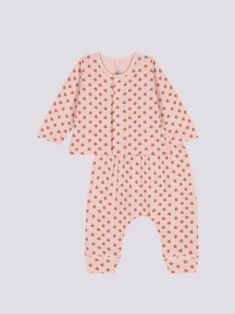 COMPLETO IN TUBIQUE CON STAMPA A FIORI PER BEBÈ