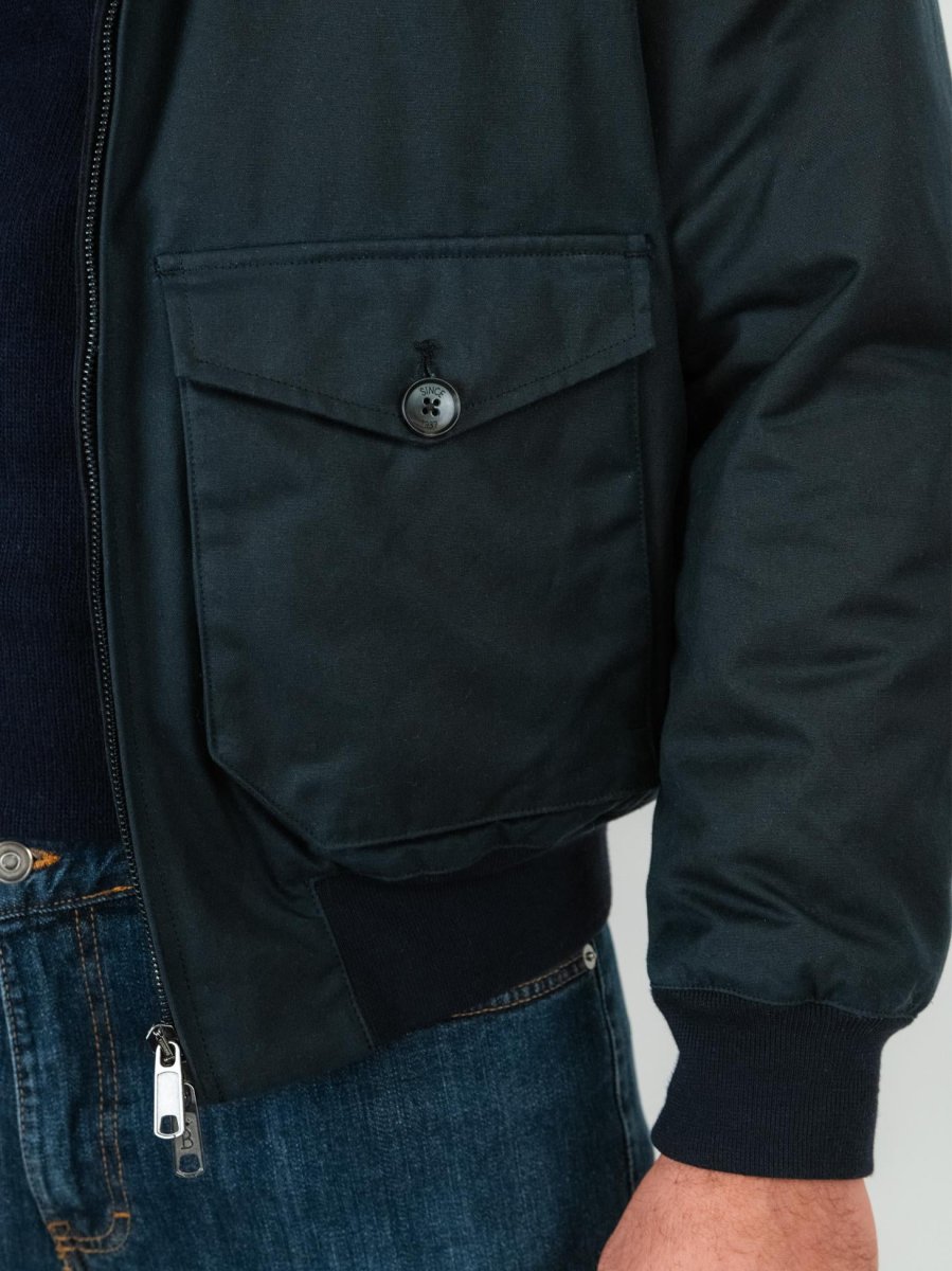 GIACCA G9 blu IN COTONE CERATO - immagine 6