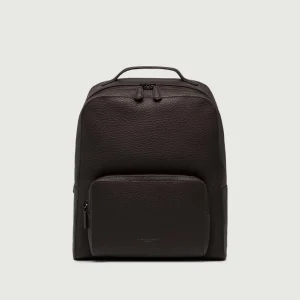 ZAINO FLORENCE IN PELLE MARTELLATA TESTA MORO