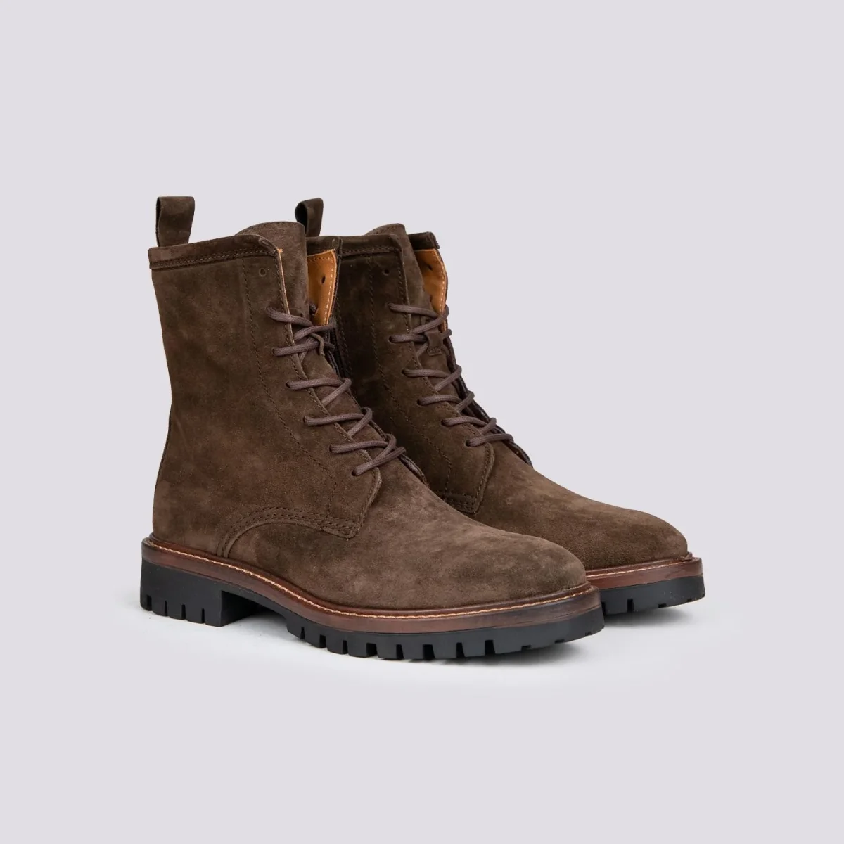 ANFIBIO CON LACCI IN CAMOSCIO MARRONE - immagine 3