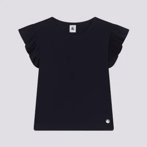 T-SHIRT BAMBINA IN COTONE BLU