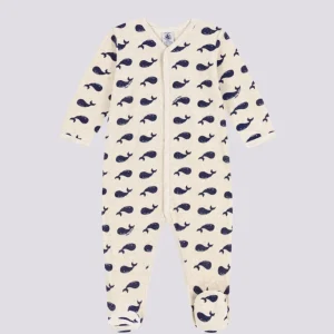 PIGIAMA IN CINIGLIA CON BALENE MARINE