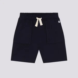 SHORTS BLU IN COTONE