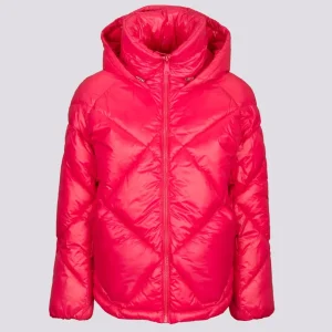 PIUMINO CORTO IN NYLON LEGGERO FUCSIA