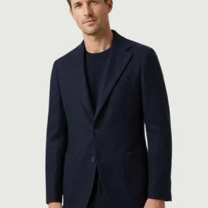 BLAZER IN LANA TIROLO IN LANA BLU