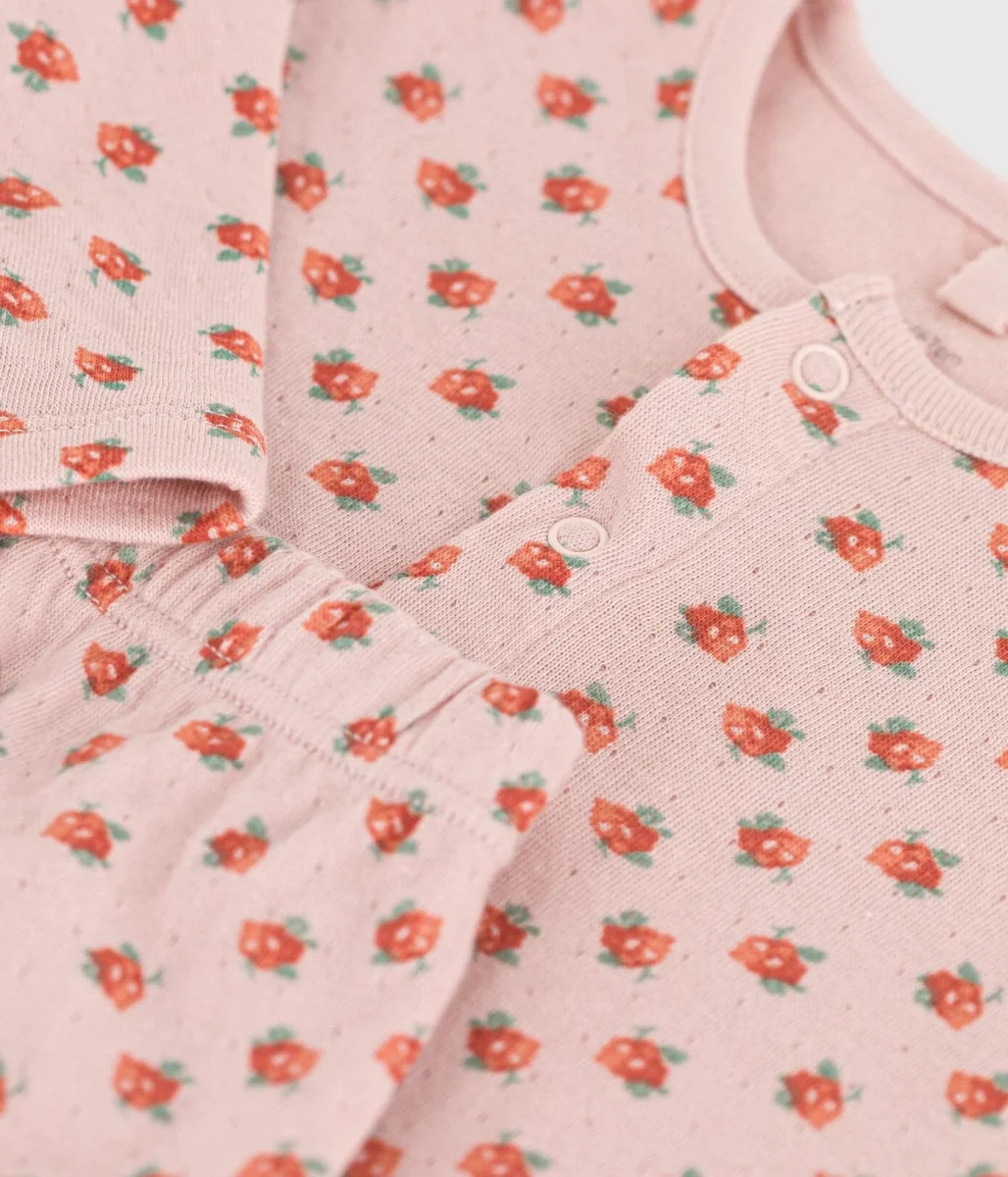 COMPLETO IN TUBIQUE CON STAMPA A FIORI PER BEBÈ - immagine 3