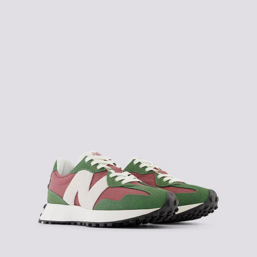 Sneaker 327 Verde Nori e borgogna - immagine 3