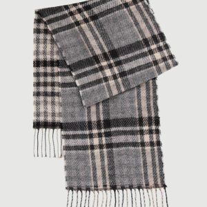 SCIARPA MOTIVO CHECK GRIGIO