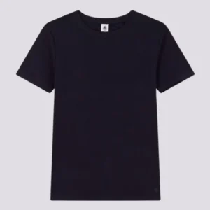 T-SHIRT ICONICA A MANICHE CORTE A COSTE TINTA UNITA DONNA