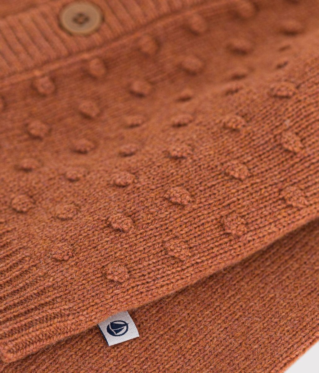 CARDIGAN IN TRICOT DI LANA E COTONE BEBÈ - immagine 3