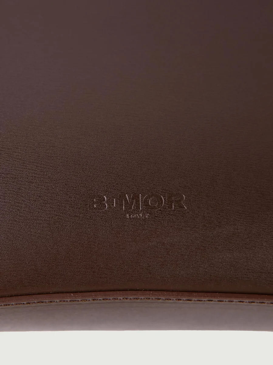 BORSA A SPALLA SEVENTY IN PELLE TESTA MORO - immagine 5