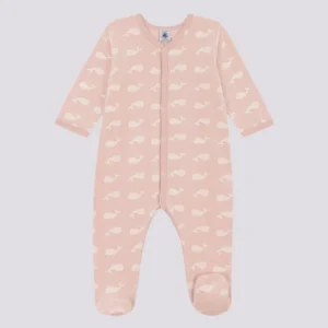 TUTINA PIGIAMA BALENE ROSA IN CINIGLIA