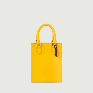 BORSA IN PELLE GIALLA BABY
