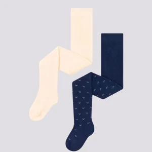 CONFEZIONE DA 2 PAIA DI COLLANT IN COTONE PER BEBÈ