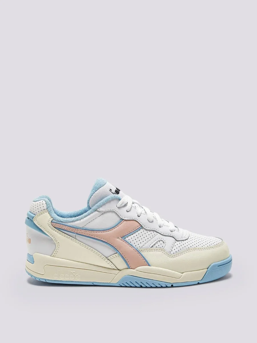 Sneaker Winner bianco rosa pesca