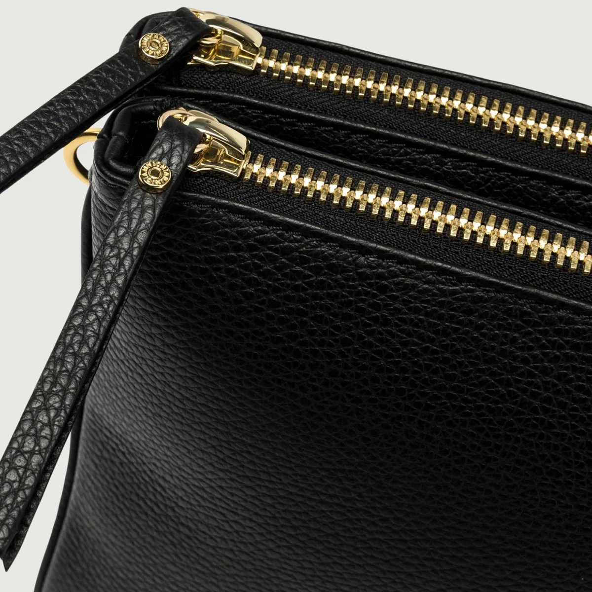 Borsa a tracolla Frida in pelle nera - immagine 5