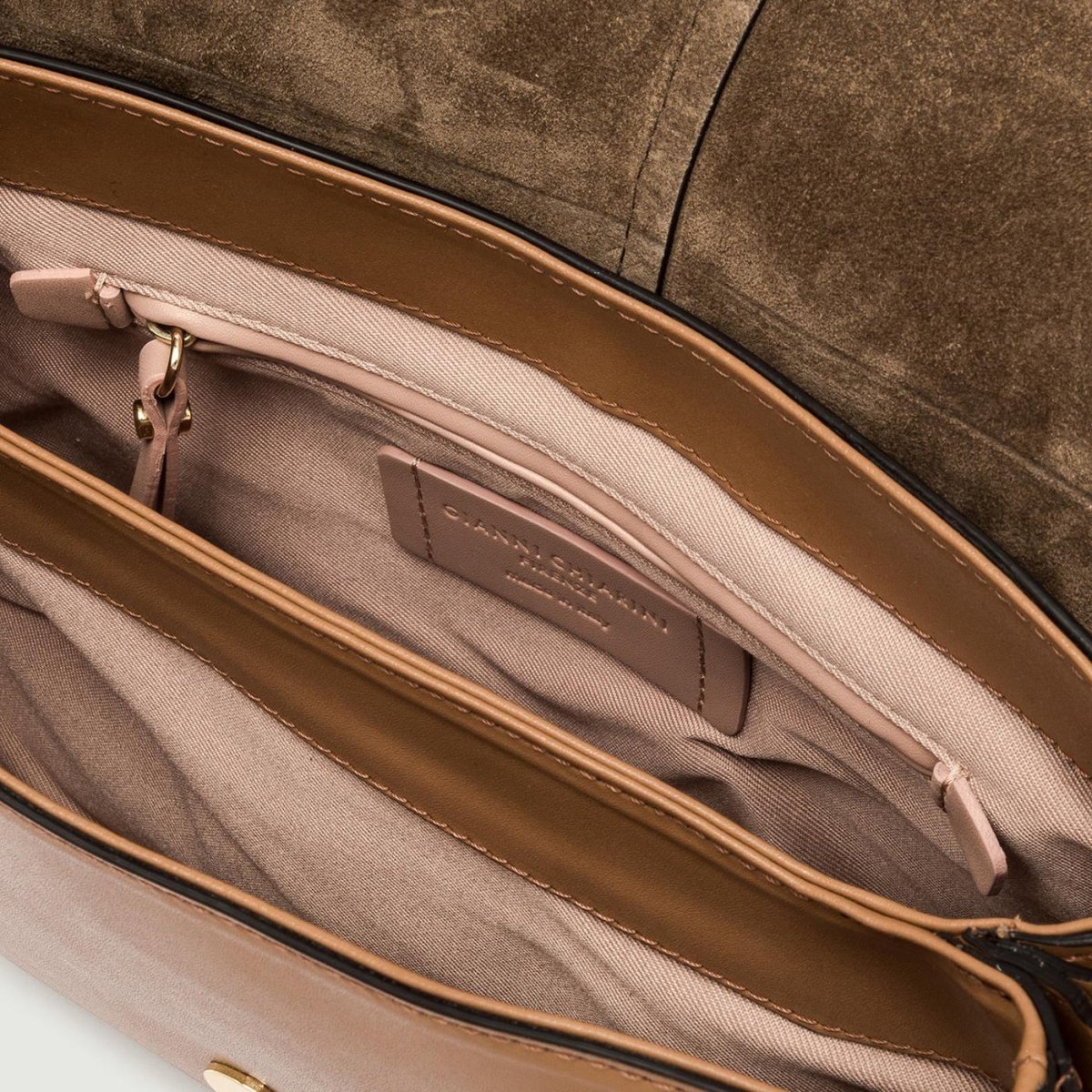 Borsa a spalla Helena Round special in pelle cuoio - immagine 5