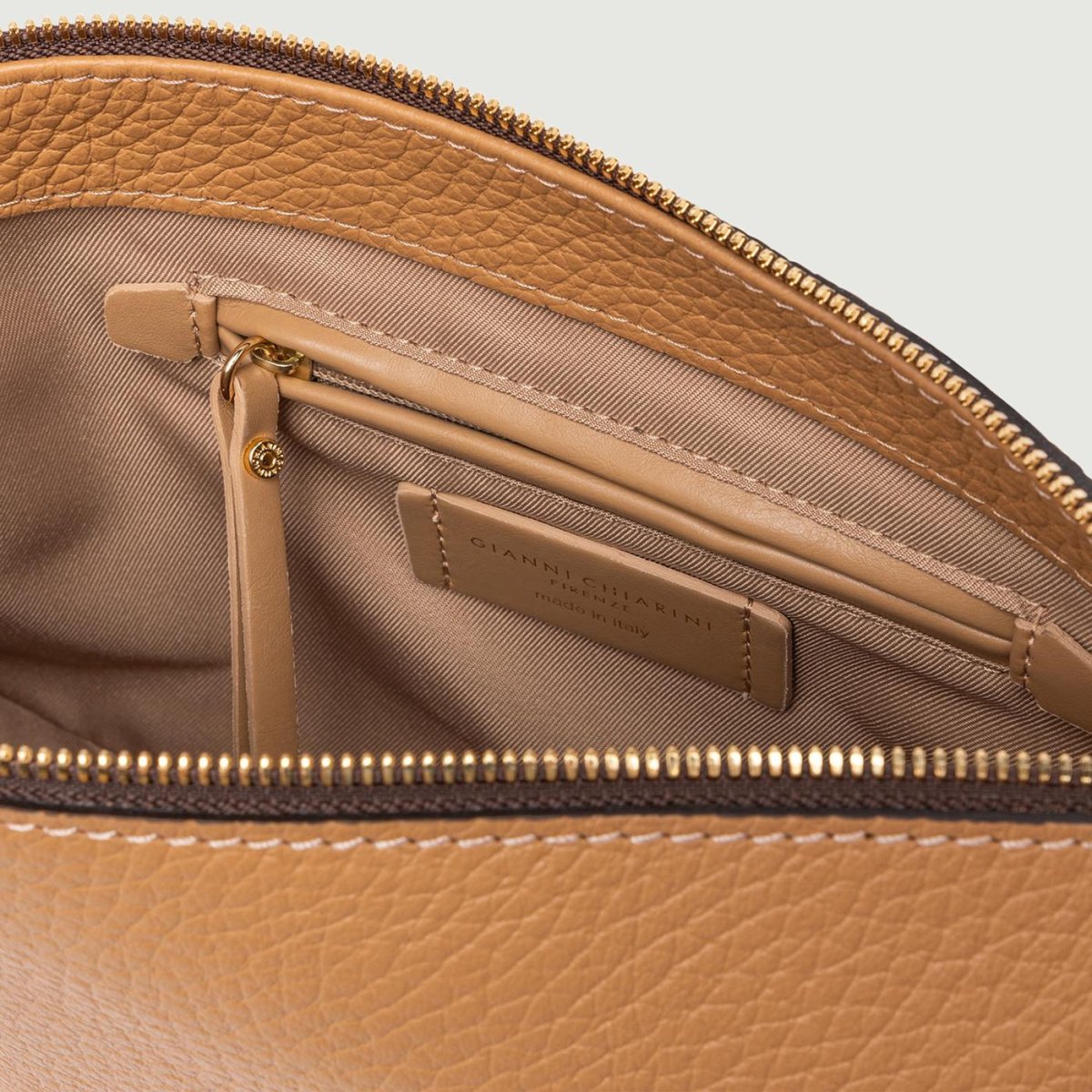 Borsa a spalla Brooke in pelle cuoio - immagine 5