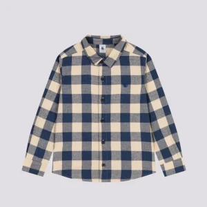 CAMICIA A QUADRI IN FLANELLA DI COTONE