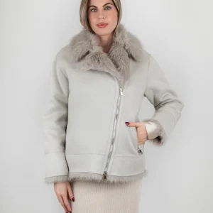 ECOMONTONE PANNA CON PELLICCIA ECOLOGICA