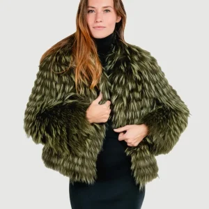 PELLICCIA CORTA VERDE