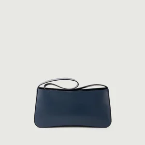 BORSA A SPALLA SEVENTY IN PELLE BLU