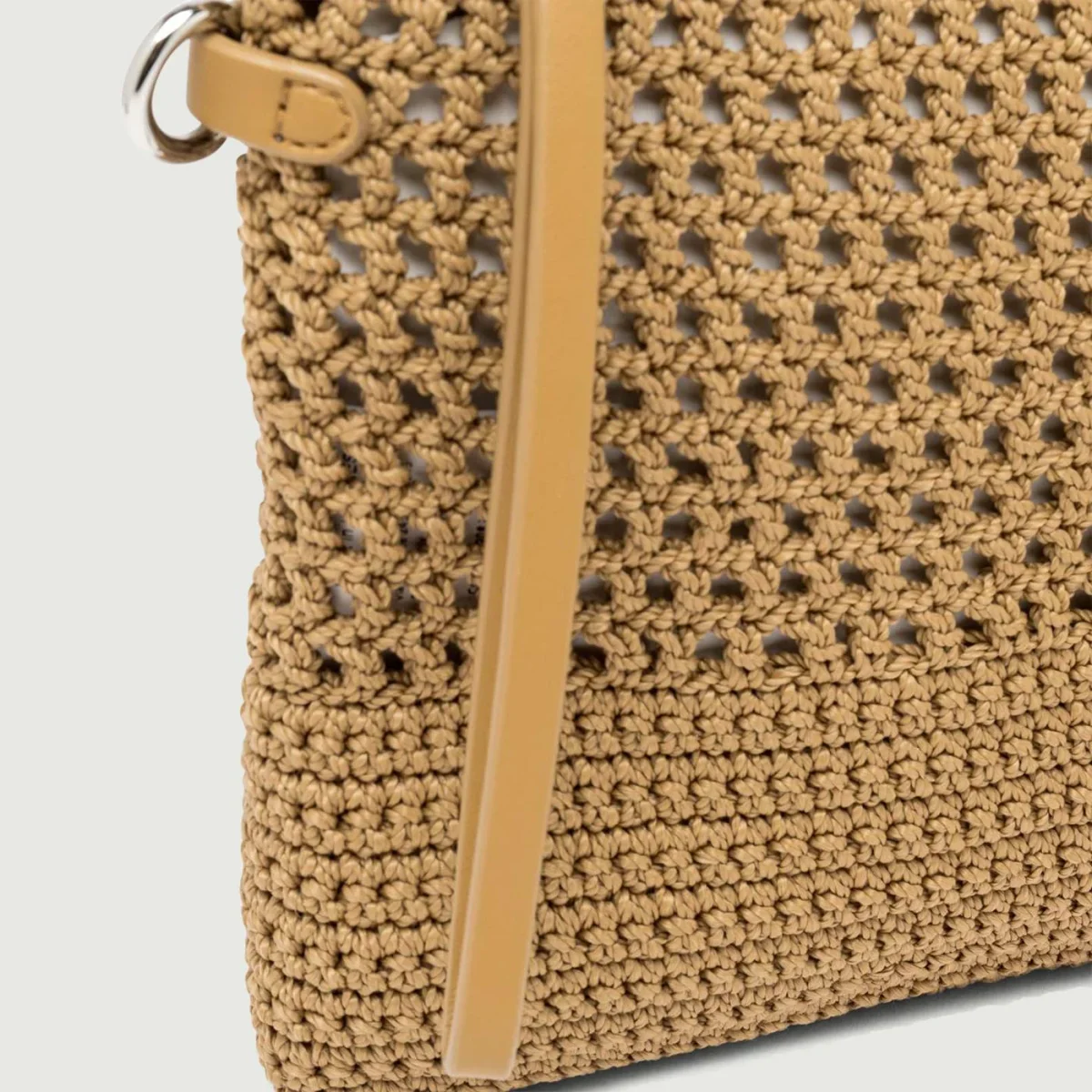 BORSA IN TESSUTO E SINTETICO VICTORIA CAMMELLO - immagine 6