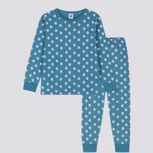 PIGIAMA FIORE BAMBINA A FIORI IN COTONE