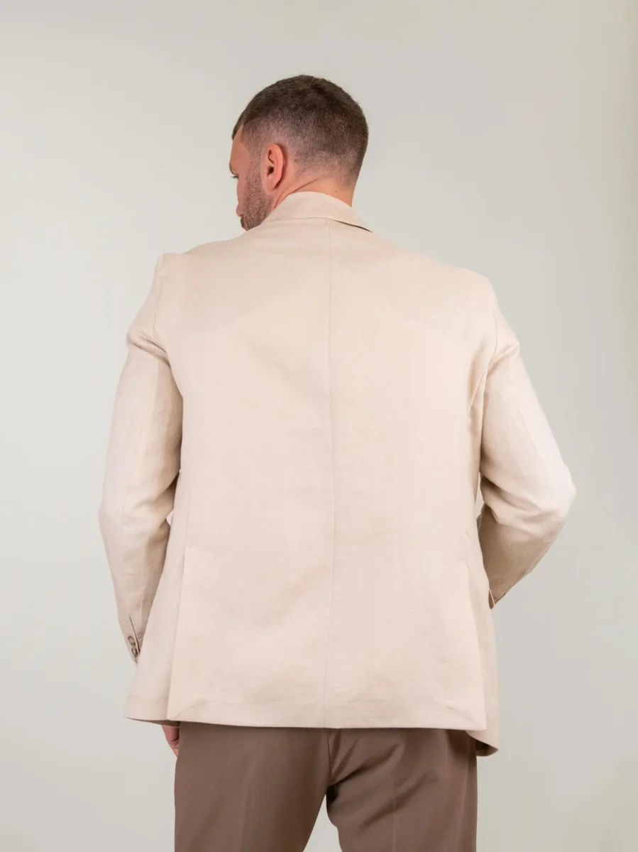 BLAZER IN LINO BEIGE - immagine 4