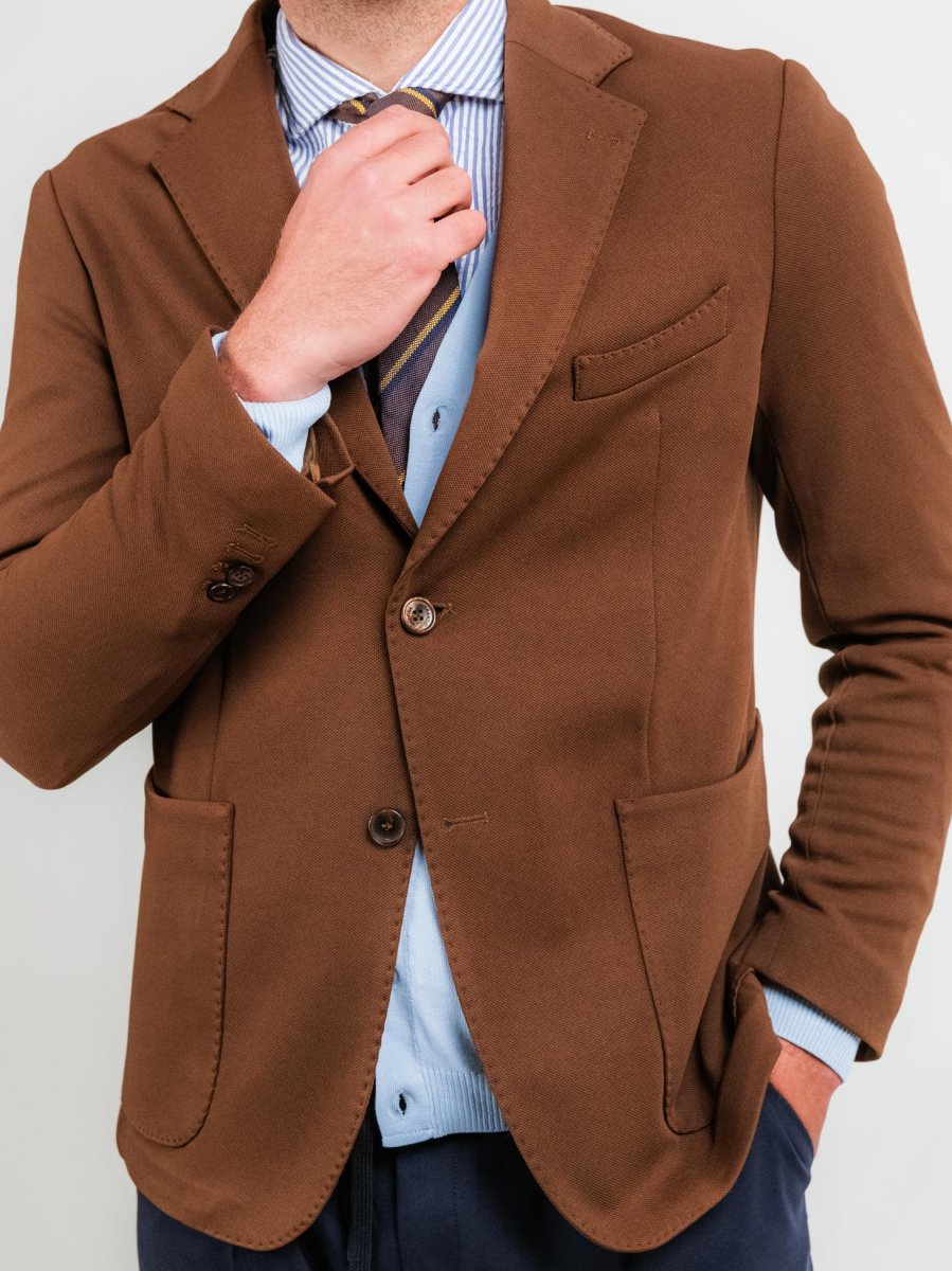 BLAZER MONOPETTO CAFFE - immagine 5