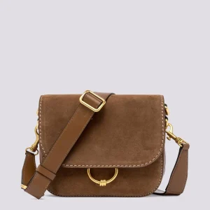 BORSA tracolla Meg In suede marrone