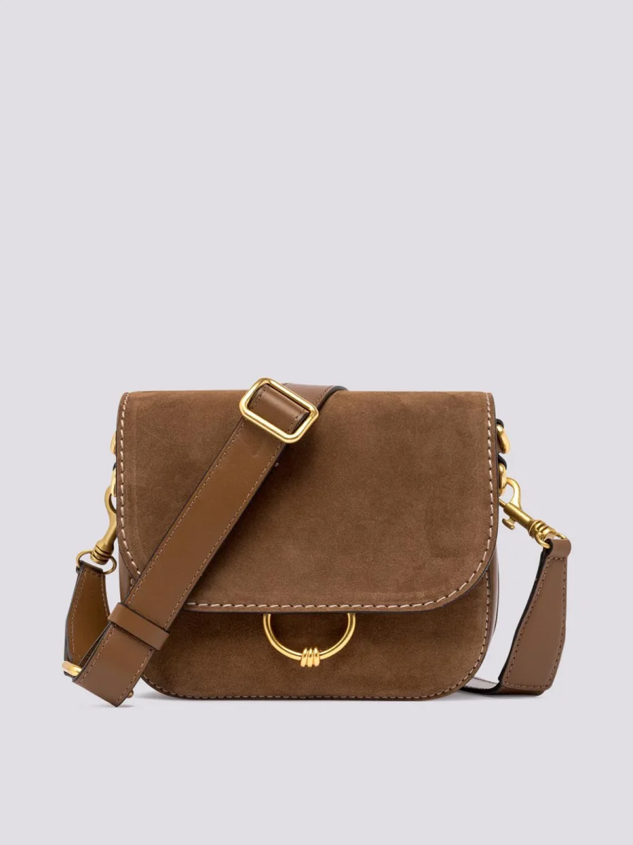 BORSA tracolla Meg In suede marrone
