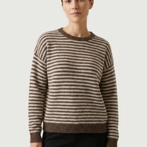 MAGLIA A RIGHE CAFFE'