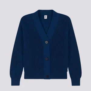 CARDIGAN A COSTA INGLESE IN COTONE DONNA