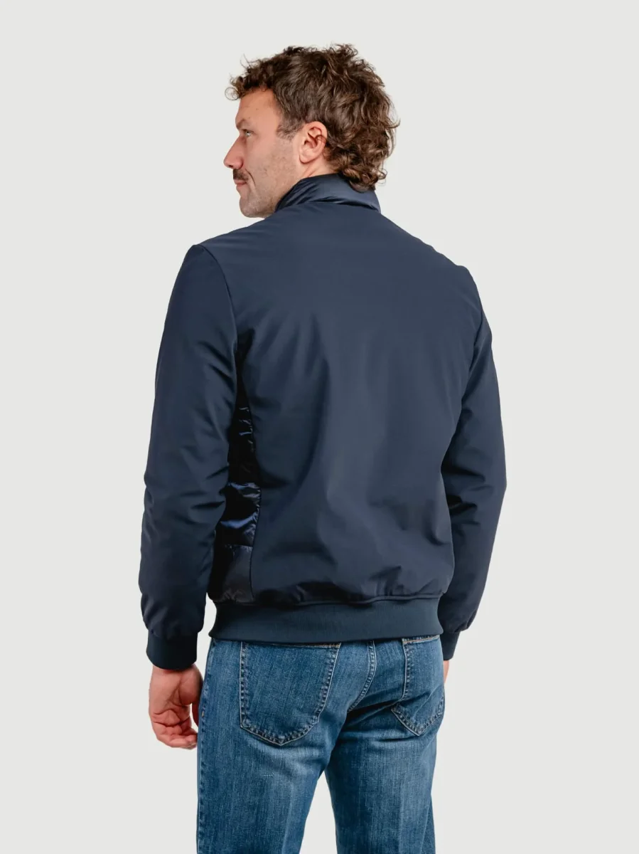 GIUBBOTTO IN TESSUTO TECNICO BLU NAVY - immagine 4