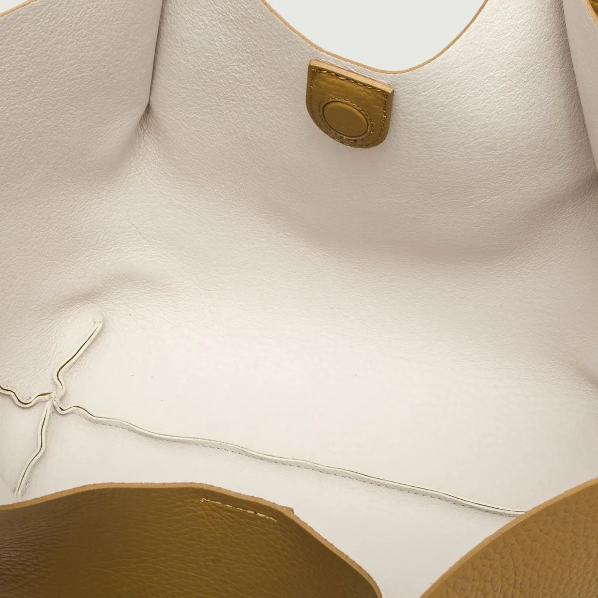 Borsa a spalla Dua in pelle martellata cuoio - immagine 6