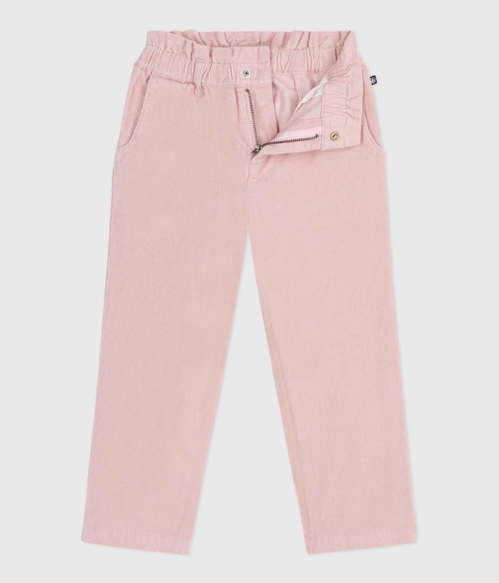 PANTALONI IN VELLUTO ROSA - immagine 3