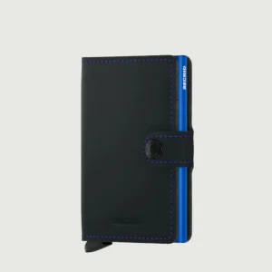 MINIWALLET MATTE BLACK BLEU