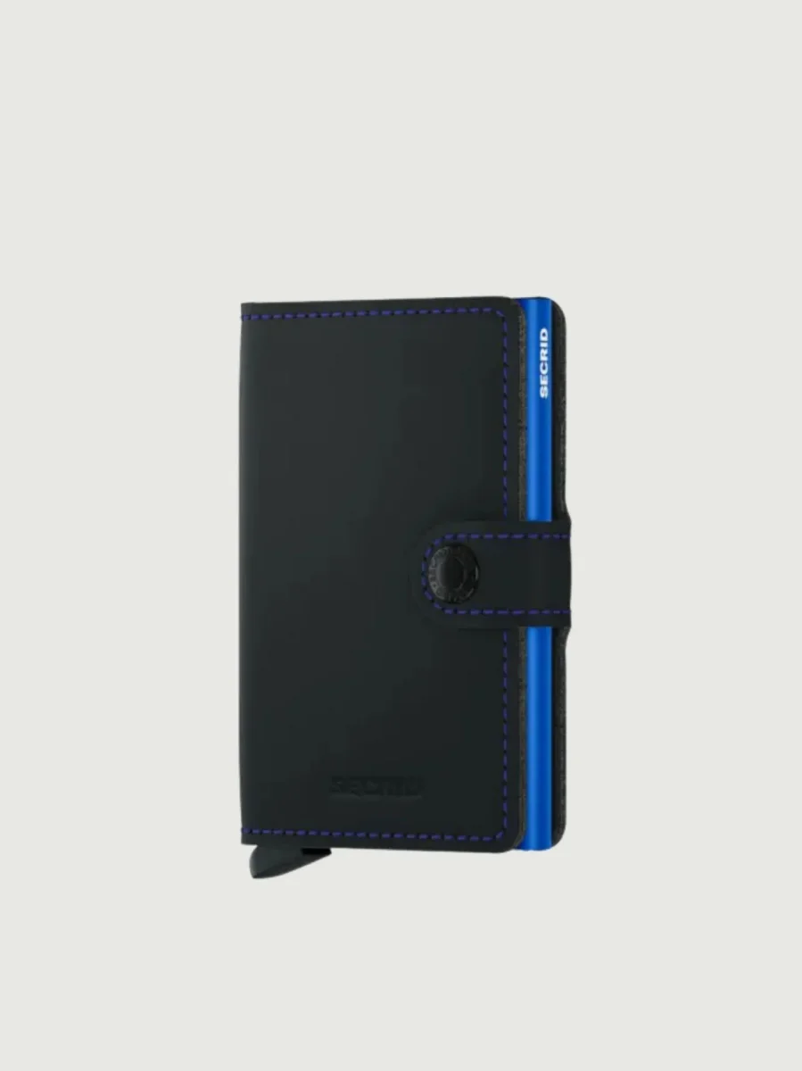 MINIWALLET MATTE BLACK BLEU