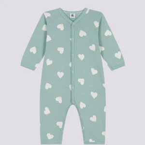 PIGIAMA BEBÈ SENZA PIEDI IN COTONE motivo cuori