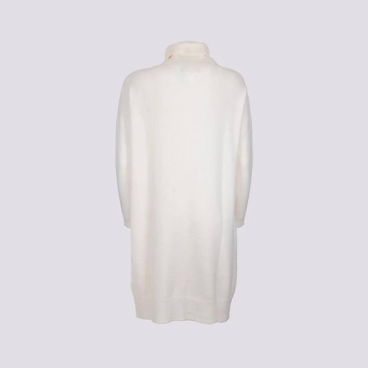 MAGLIA ABITO CON COLLO ALTO PANNA - immagine 5