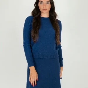 MAGLIA GIROCOLLO BLU