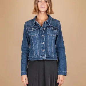 GIUBBOTTO DI JEANS IN DENIM SCURO